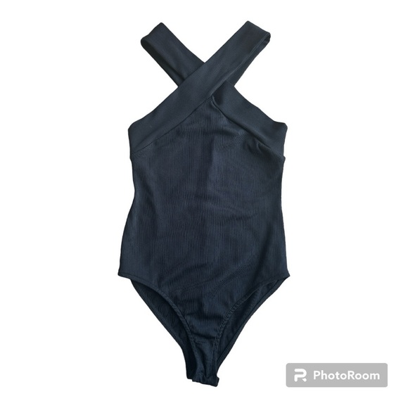 Zara Tops - Zara Trafaluc S/S18 Black Criss Cross Bodysuit - Small
